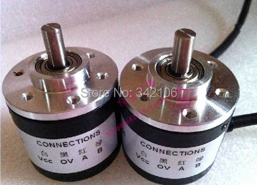 

Free Shipping!!! 5pcs 400 line encoder / optical rotary encoder / AB with 400 pulses / wiring 2 m