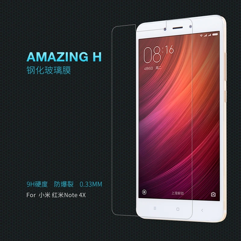 Оригинал NILLKIN Удивительный Н Нм Против Взрывов Для XIAOMI RedMi Note 4X Закаленное