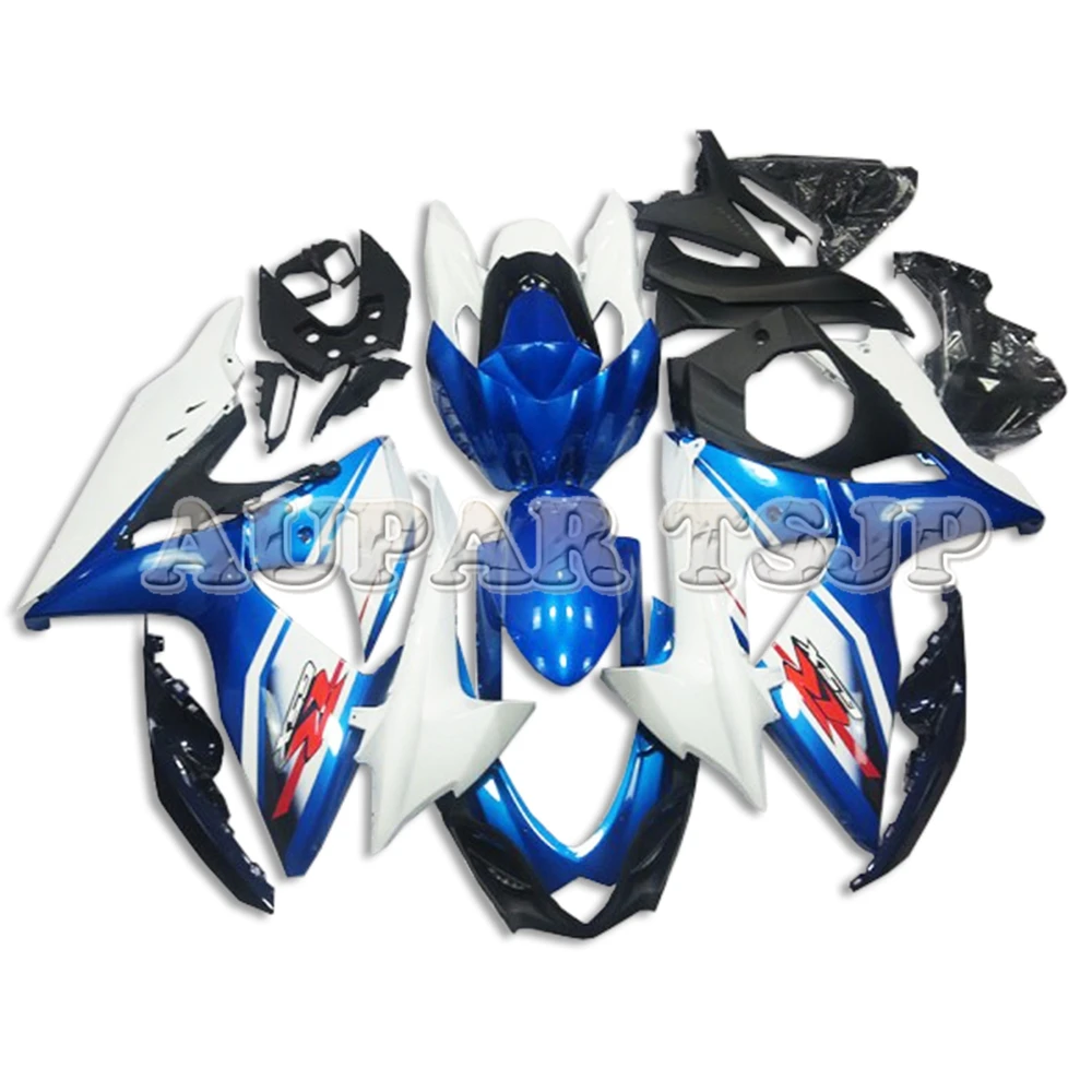 

Classical White Blue Covers For Suzuki GSXR1000 2009 2010 2011 2012 13 14 15 2016 K9 ABS Injection Fairing Kit White Black New