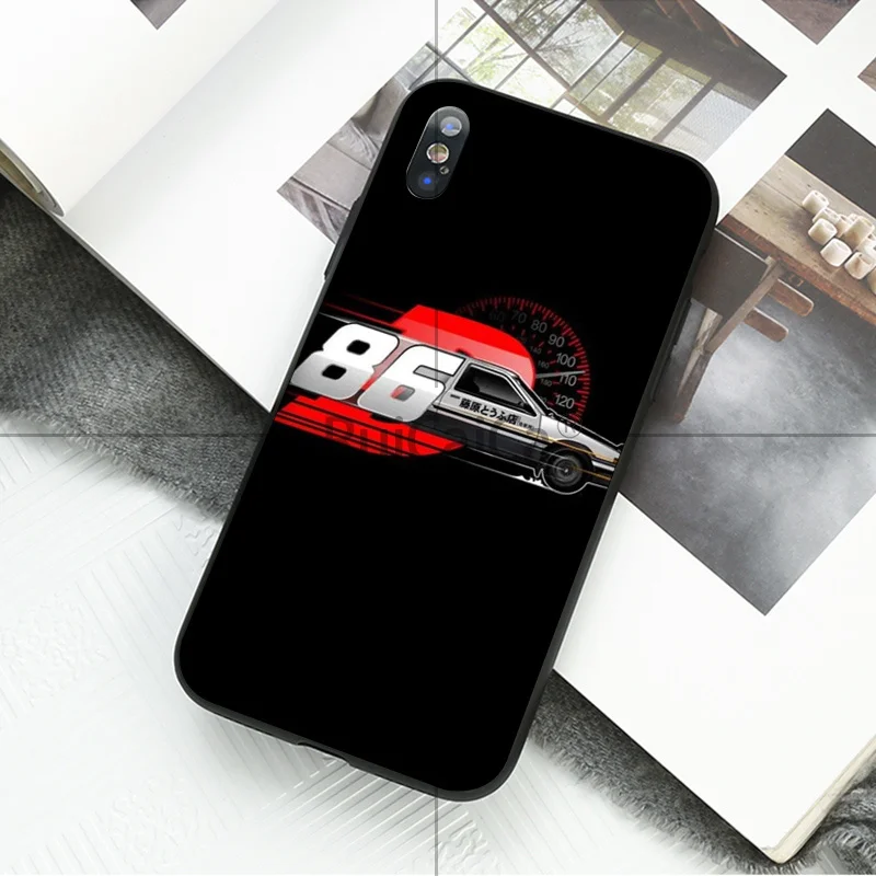 Ruicaica INITIAL D AE86 Мягкий силиконовый чехол для телефона из ТПУ iPhone 6 S 6plus 7plus 8 8Plus X Xs MAX 5