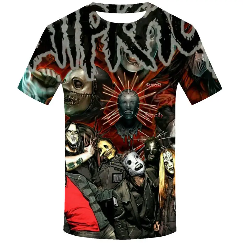 DMY607 Брендовая Готическая футболка, футболка Slipknot, Панк футболки, рок футболка, принт, Мужская 3D футболка, короткий рукав, Мужская одежда, повседневная одежда - Цвет: DMY607