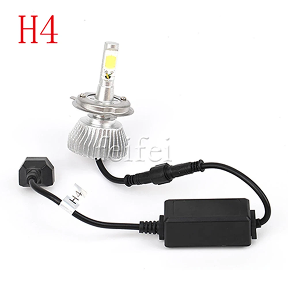 2X LED bulbs for cars 9005 9006 H8 H11 h4 H7 Led H1 Auto Headlight S1 N1 60W 8000LM 12V 6000K Lamp All In One COB Bulbs auto | Автомобили