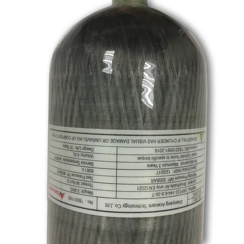 AC168 2019 PCP винтовка используется 6.8L CE сертифицирован 4500psi углеродное волокно