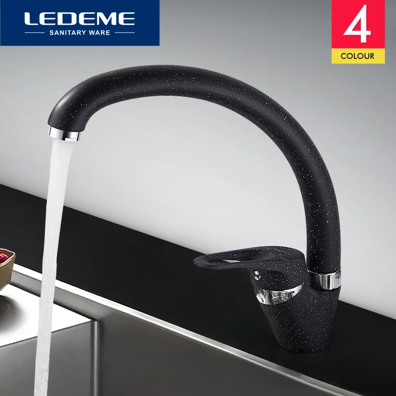 LEDEME Смеситель для кухни латунь Цвет: бежевый  L5913K|kitchen mixer|brass kitchenmixer tap |