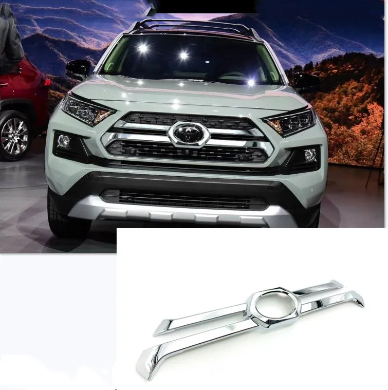 Автостайлинг Запчасти для Toyota Rav4 Rav 4 Adventure 2019 2020 ABS Хромированная передняя решетка
