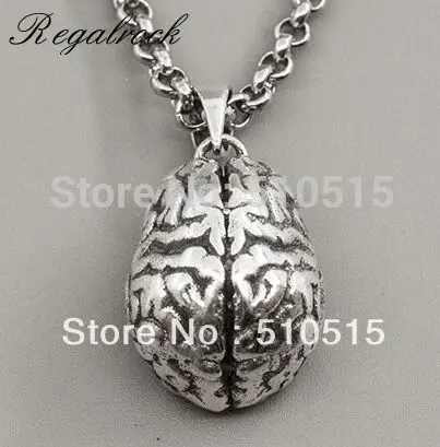 Модное анатомическое ожерелье Regalrock с кулоном в виде человеческого мозга|pendant