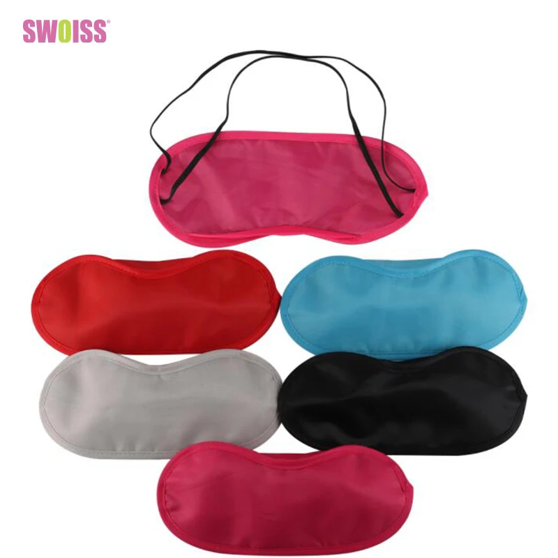 100 шт./лот цветная маска для сна натуральная глаз век повязка мягкая переносная на