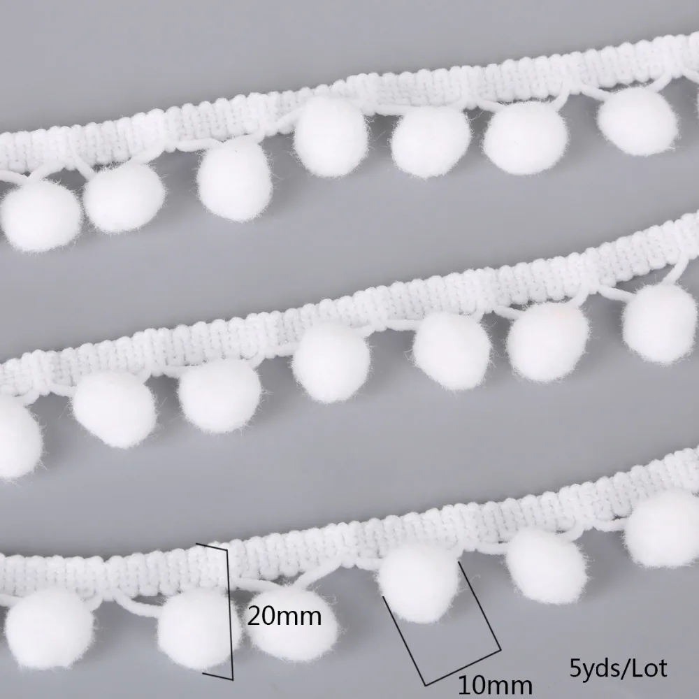 5 ярдов/партия мини Жемчужина 10 мм|sewing accessories lace|accessories laceball fringe ribbon |