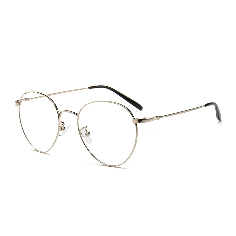 Fashion Women Optical Glasses Gold Metal Frame Round Eyeglasses Vintage Reading Clear Lens Men's Frames with box FML |