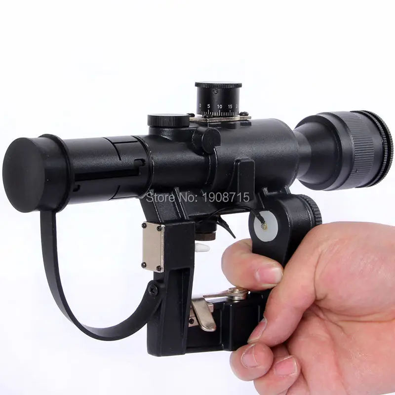 Охота Оптика Русский Снайперский Прицел ПОСП 4x26 СВД АК Красной Подсветкой (Airsoft)