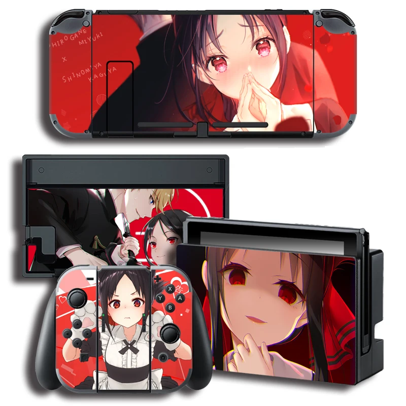 Shinomiya Kaguya Защитная Наклейка для nintendo Switch NS консоль+ Joy-con контроллер наклейка крышка наклейка s