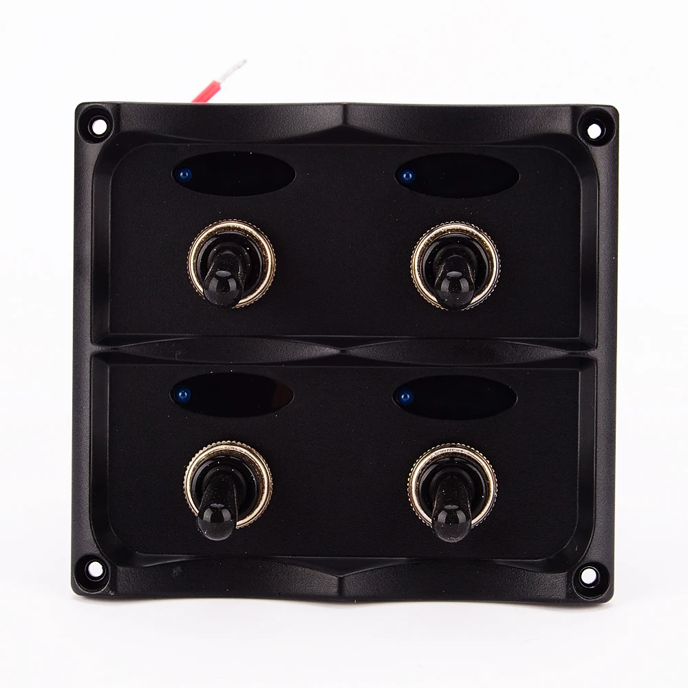 Новый корабельная электроприборная 4 банда синий светодиодный ВКЛ ВЫКЛ тумблер