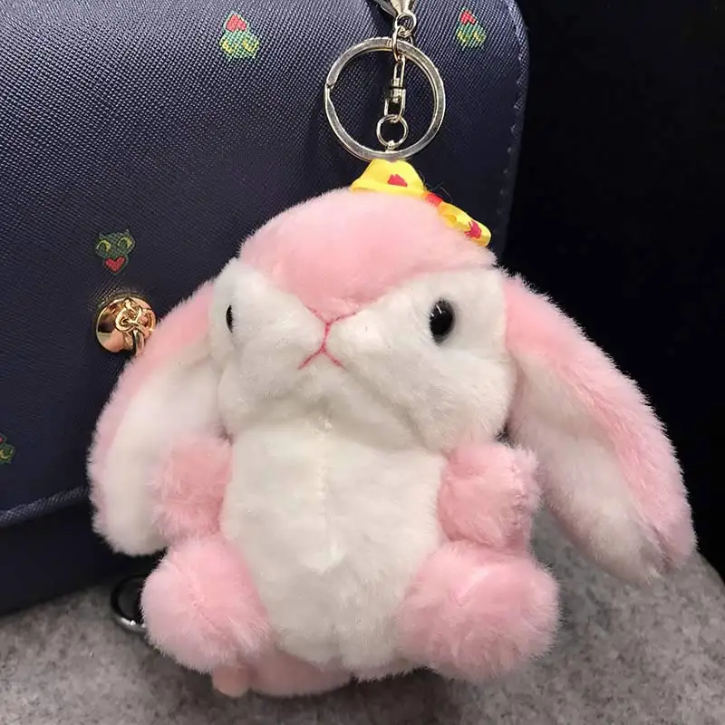 Милый Хаски брелок для ключей игрушка собаки брелки помпон животное кукольный