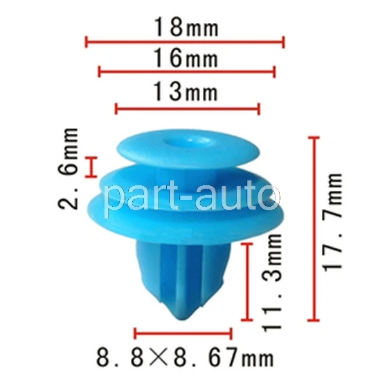 

50x OEM Toyota (13x16x18x9 ) 90467-10188, 90467-10167, 88970345