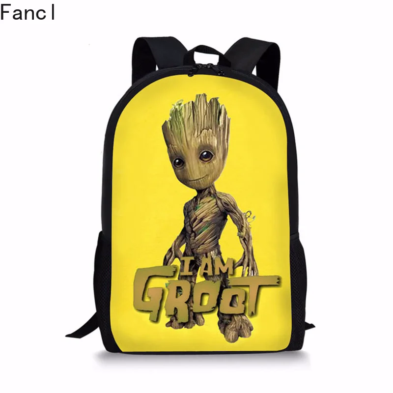 Школьная сумка с рисунком I am Groot для мальчиков-подростков Детская крутая