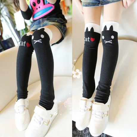 Носки без пятки для девочек носки в стиле принцессы с красивыми котятами длиной