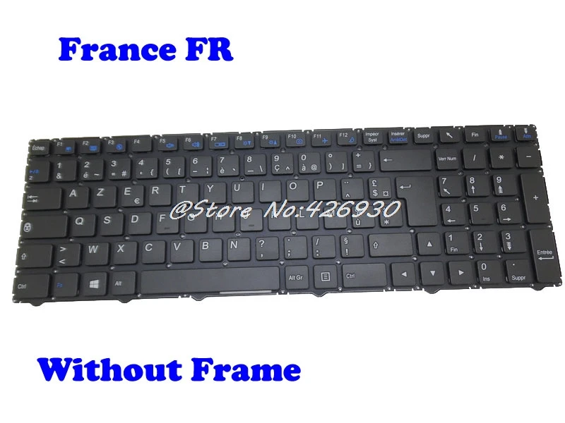 Without Frame FR Клавиатура для CLEVO WA50SFQ MP-13M16F0-430 6-80-WA500-060-1 MP-13M16F0-4307 6-80-W95A0-060-1 MP-13M1600-4307 Франция - Цвет: Without Frame