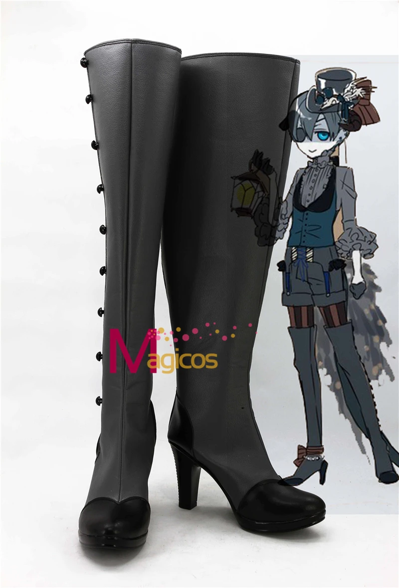 

Аниме Черный Дворецкий Kuroshitsuji Ciel Little Devil модные ботинки косплей обувь для вечеринок на заказ