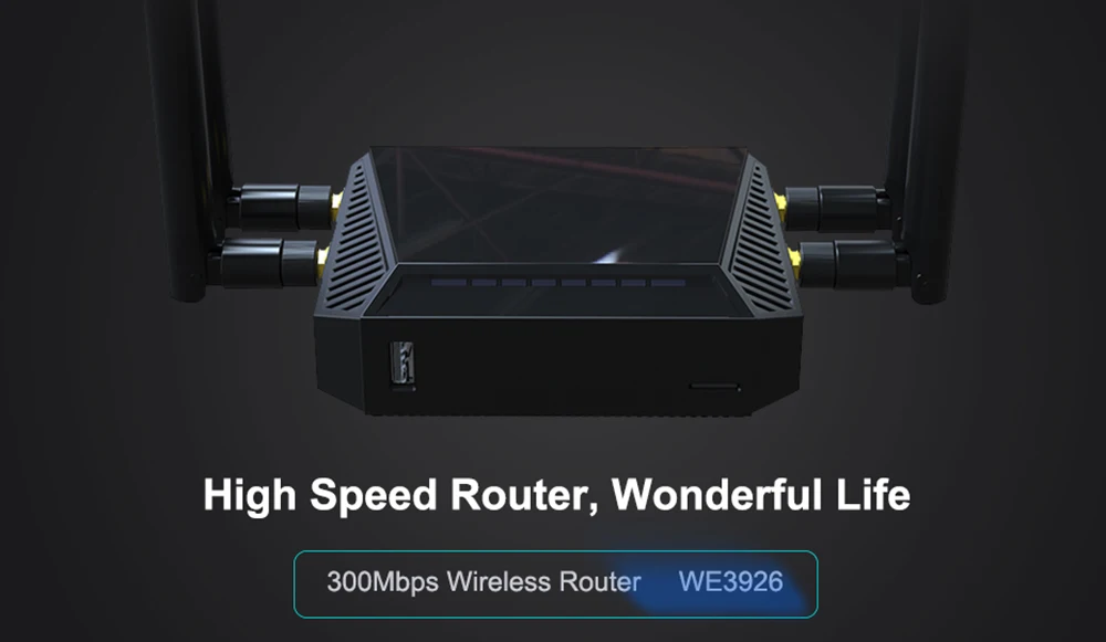 WE3926 Wi-Fi роутер служба поддержки 3g 4g модем 4G LTE роутер c 4 Extender антенны 300 Мбитс 128 МБ памяти OpenWrt wifi роутер Ретранслятор