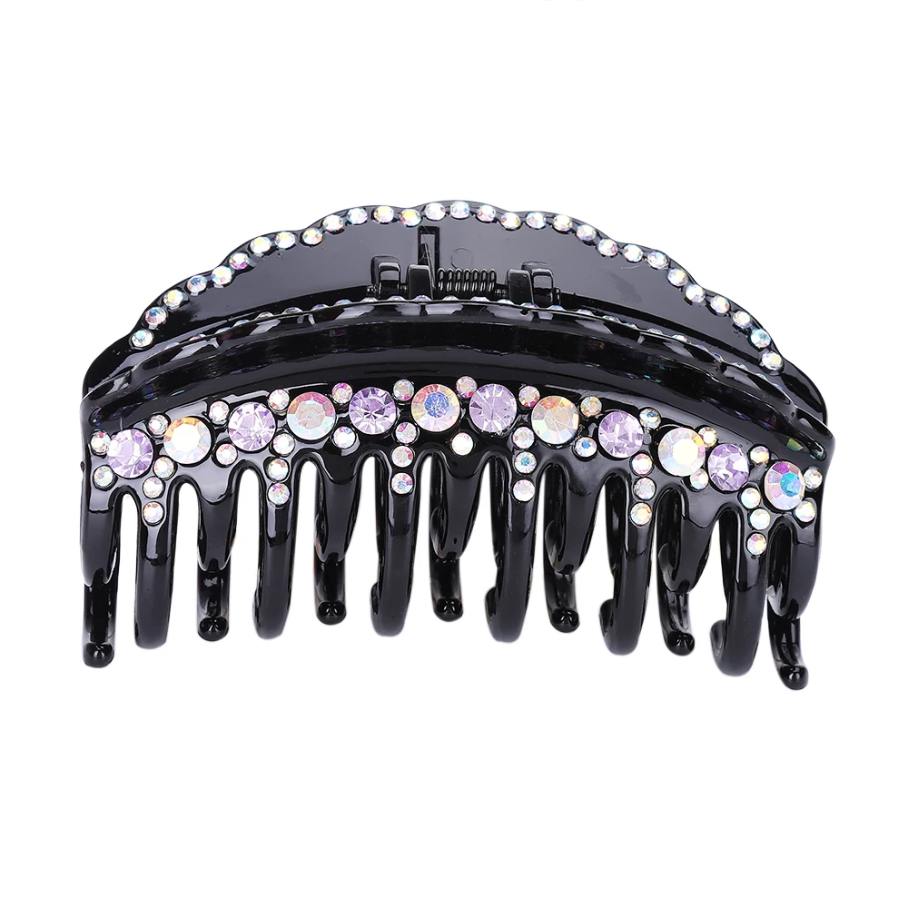 Haimeikang простые Стразы шпильки заколка для волос блестящие Когти для волос для женщин девочек Крабовые зажимы для волос хвостик аксессуары для волос