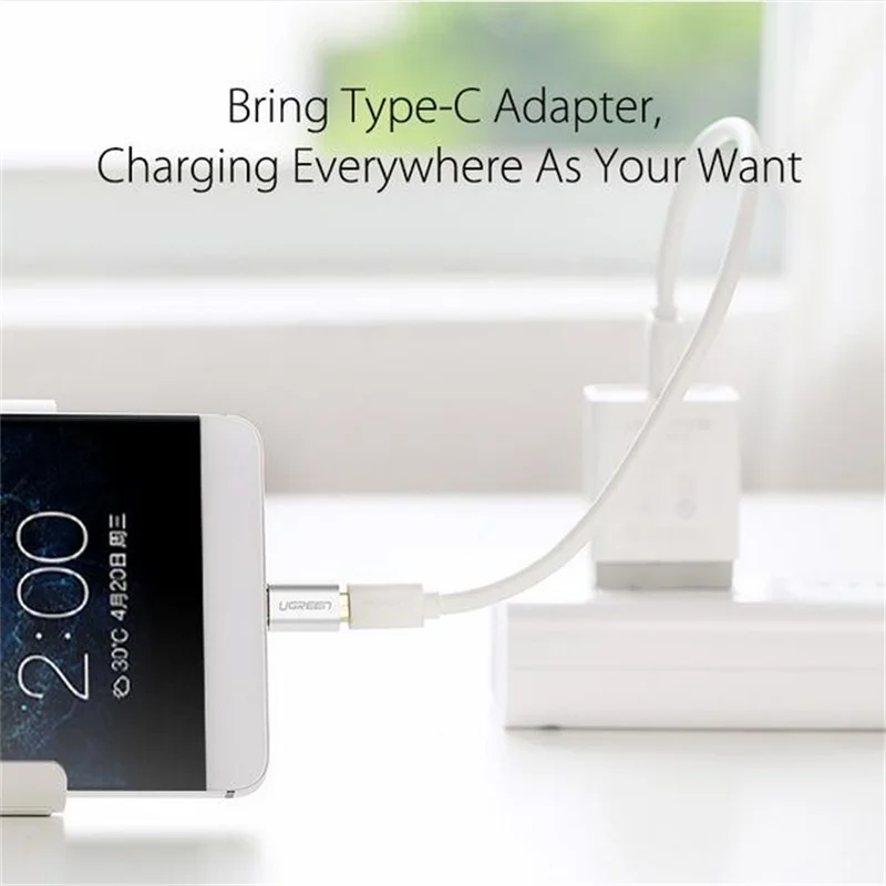 Кабель переходник Ugreen с micro usb на type c для Samsung s9 s8 huawei P20 xiaomi 9|Переходники и