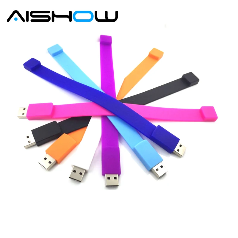 Силиконовый флэш накопитель 100% 64 ГБ 32 16 8 4 Гб USB 2 0|4gb usb|flash usbunidade flash usb |