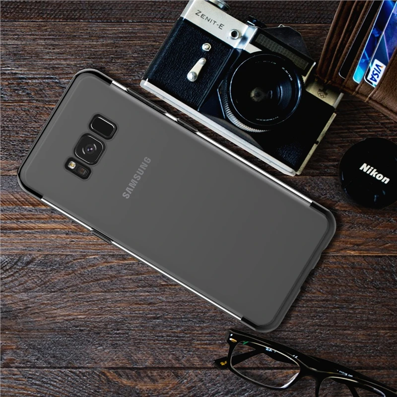 Высококачественный мягкий чехол для samsung galaxy S8 plus прозрачный силиконовый гладкий