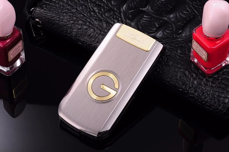 TKEXUN G3 G9000 женский флип мобильный телефон с камерой Две sim-карты 2,4 дюймов сенсорный экран Роскошный сотовый телефон