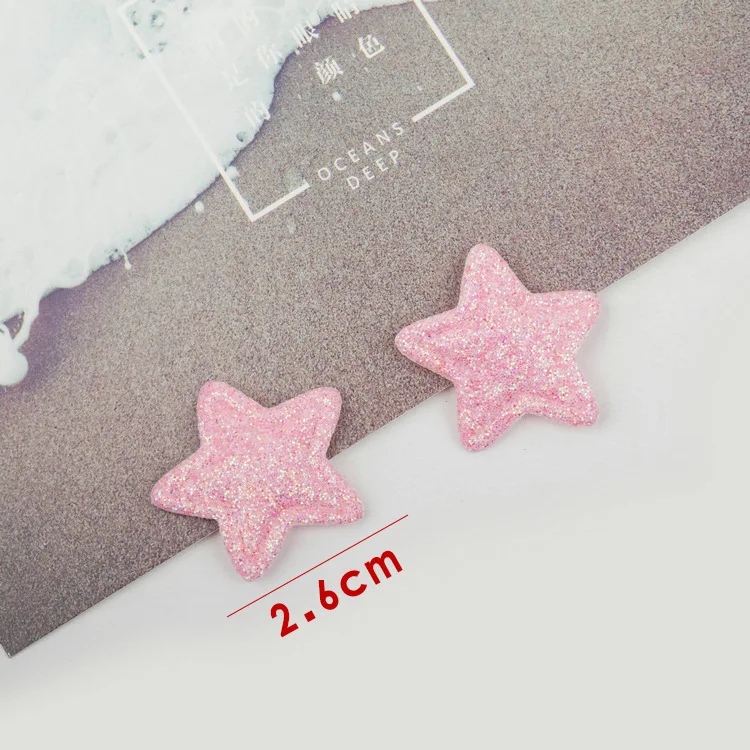 300pcs mix color Star Non-woven patches glitter Felt Appliques Scrapbooking for clothes Sewing Supplies diy craft ornament | Дом и сад