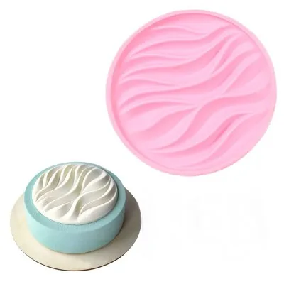 

Silicone Decorating Tool 3d Wave Shape Cake Mold For Fondant Chocolate Mousse Cakes Mould Sugar Baking Tools Moulds H985