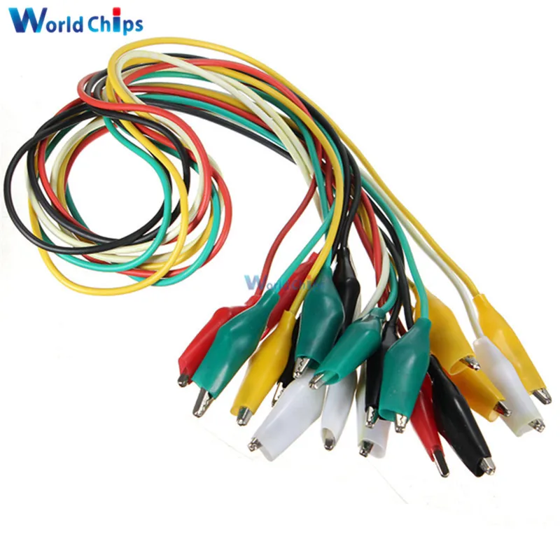 Зажимы типа аллигатор 10 шт. 50 см|wire test|brand newwire clip connector |