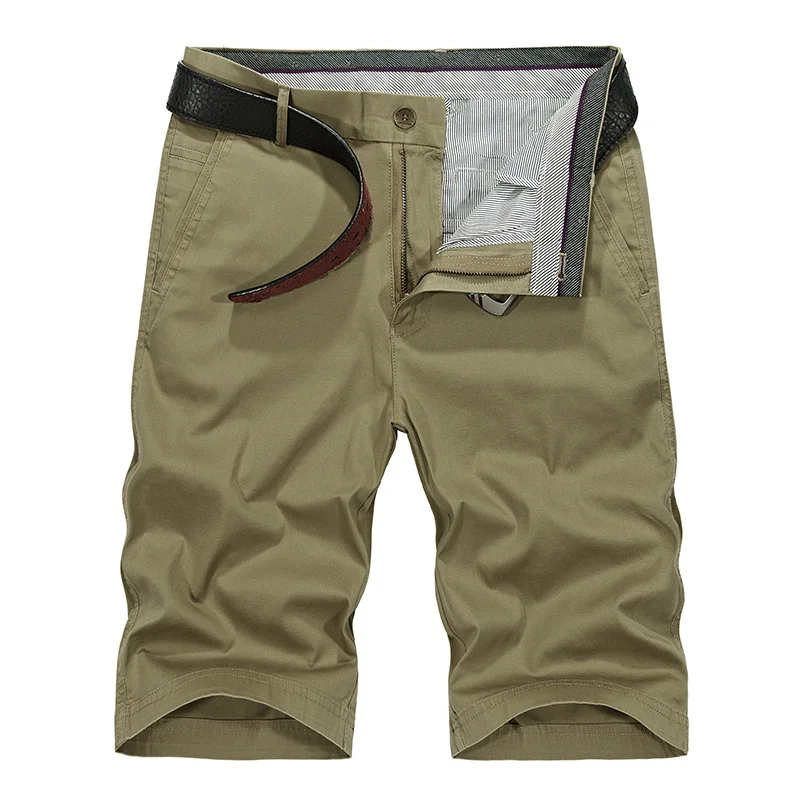 Мужские шорты и брюки повседневные Прямые до колена с несколькими карманами