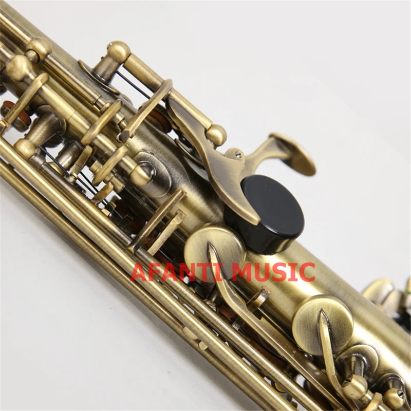 Afanti музыка Bb тон/латунный корпус/Бронзовый сопрано саксофон (ASE 935)|soprano saxophone|saxophone