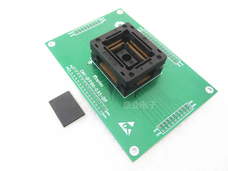 Opentop QFP100 LQFP100 TQFP100 Стандартный испытательный стенд для сжигания сиденья на