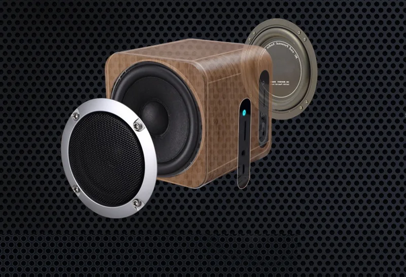 Мини Bluetooth динамик деревянный звуковой ящик беспроводной портативный динамик s TF карта MP3 плеер Детский Рождественский подарок стерео наружный бумбокс