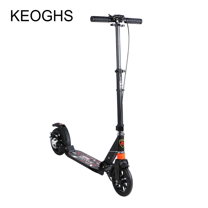 

adult children kick scooter Foldable PU 2wheels bodybuilding all aluminum shock absorption urban campus transportation