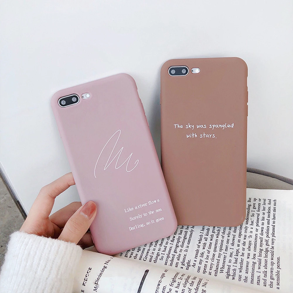 Мягкий ТПУ чехол с надписью Heyytle для iPhone 7 8 Plus XS Max XR X 6 6s чехлы с принтом из мультфильма Противоударная Силиконовая задняя крышка 7Plus Тонкий чехол для пары