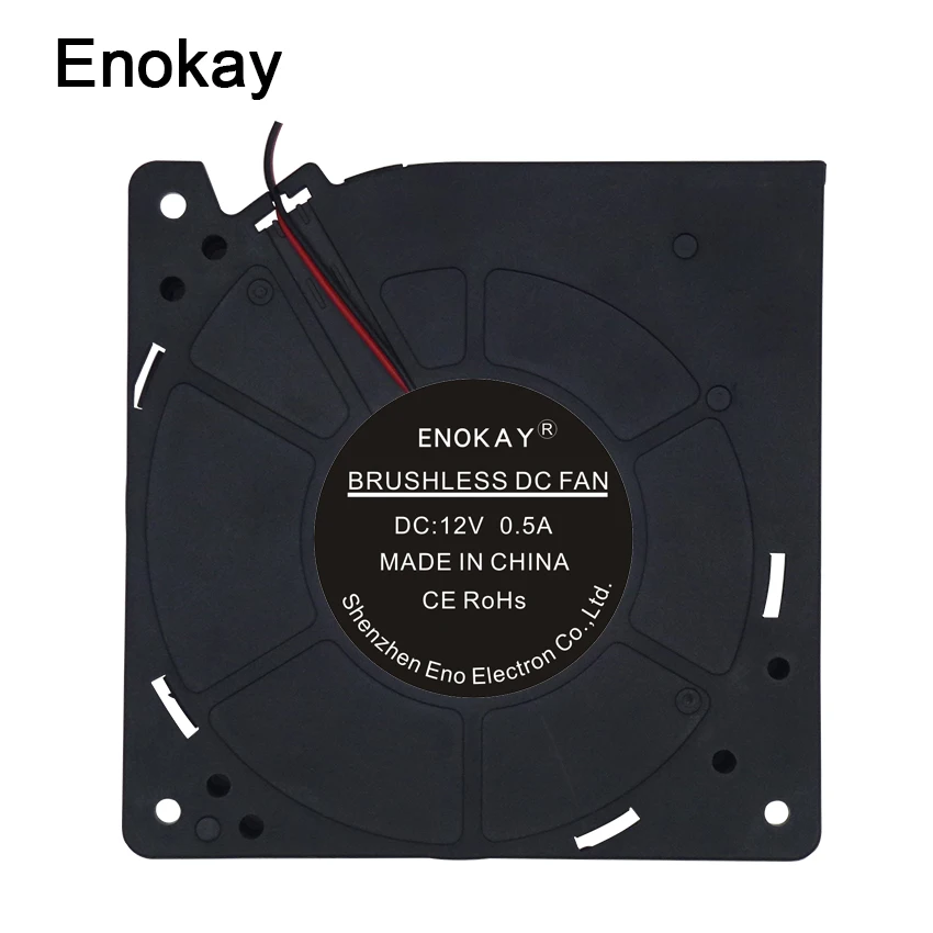 1 шт. Enokay DC 12 В 2Pin 12032 120x120x32 мм шарикоподшипник Компьютерный Вентилятор 120 мм|Кулеры