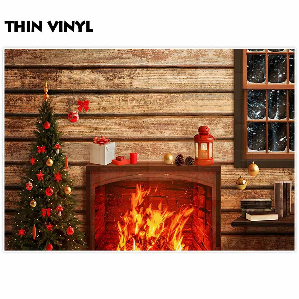 Allenjoy рождественские декорации дерево камин окно фонарь подарки оконные шары