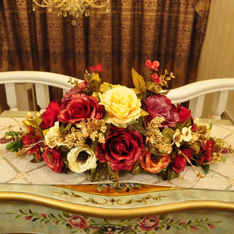 Цветочная ваза в стиле гостиной декоративная цветочная упаковка имитации цветов