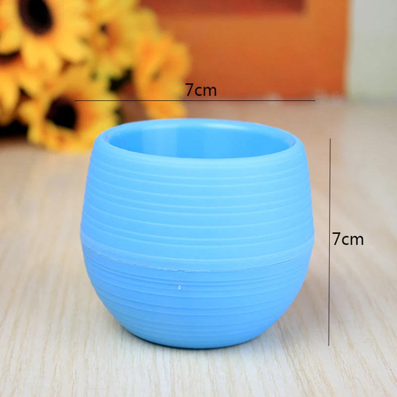 Продажа от 1 шт. популярная модель 6 Цвета мини милые офисные декоративный горшок