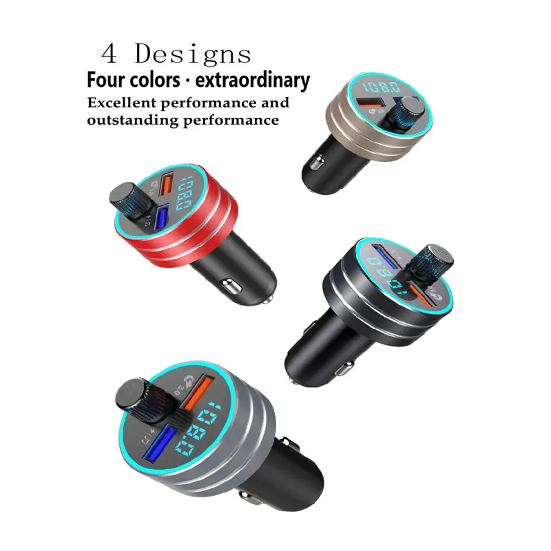 Car mp3 Bluetooth Fm Transmitter Handsfree Kit Usb In-car Charger For Iphone/ipad |