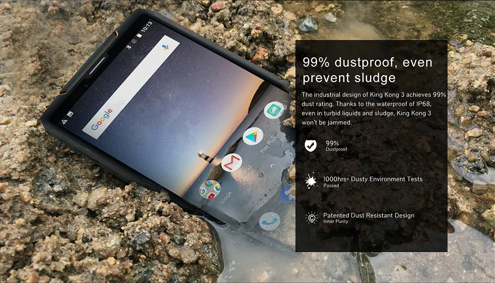 Cubot King Kong 3 IP68 водонепроницаемый ударопрочный мобильный телефон 6000 мАч Android 8,1 4 Гб+ 64 Гб MT6763T Восьмиядерный 5,5 ''4G смартфон