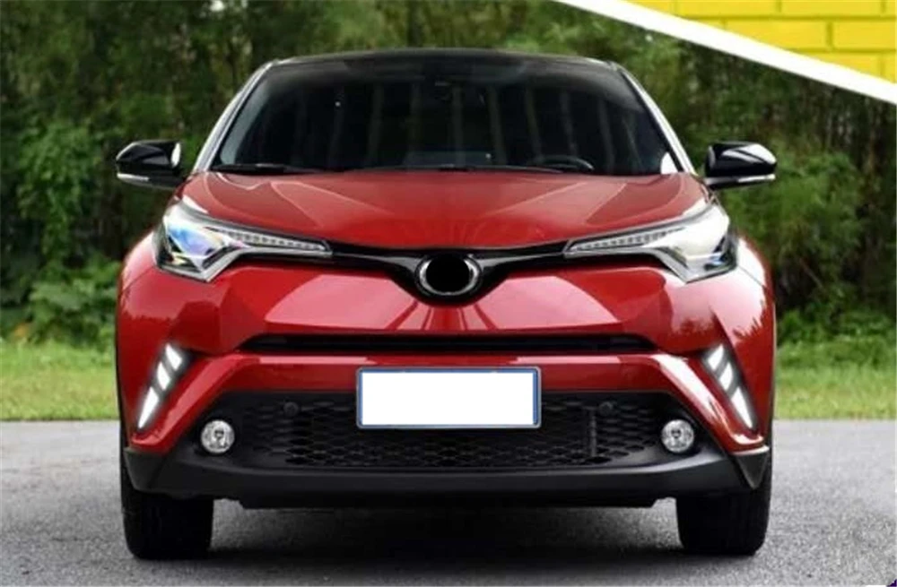 1 комплект светодиодный дневные ходовые огни для Toyota C-HR ЧР дневного света задний бампер туман лампа стоп-сигнала Предупреждение свет