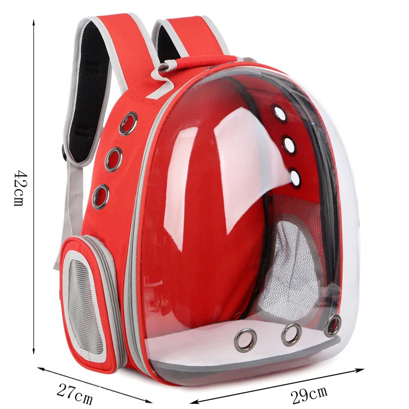 

Summer Dog Carrier Backpack Transparent Outdoor Pet Bag For Small Dogs Cats Breathable Puppy Cat Chihuahua Carrying Travel Bag