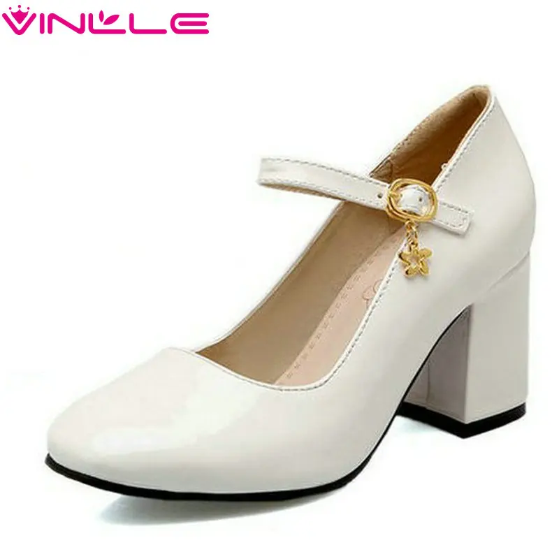 VINLLE/женские туфли-лодочки Модель 2020 года Милые стильные туфли на высоком
