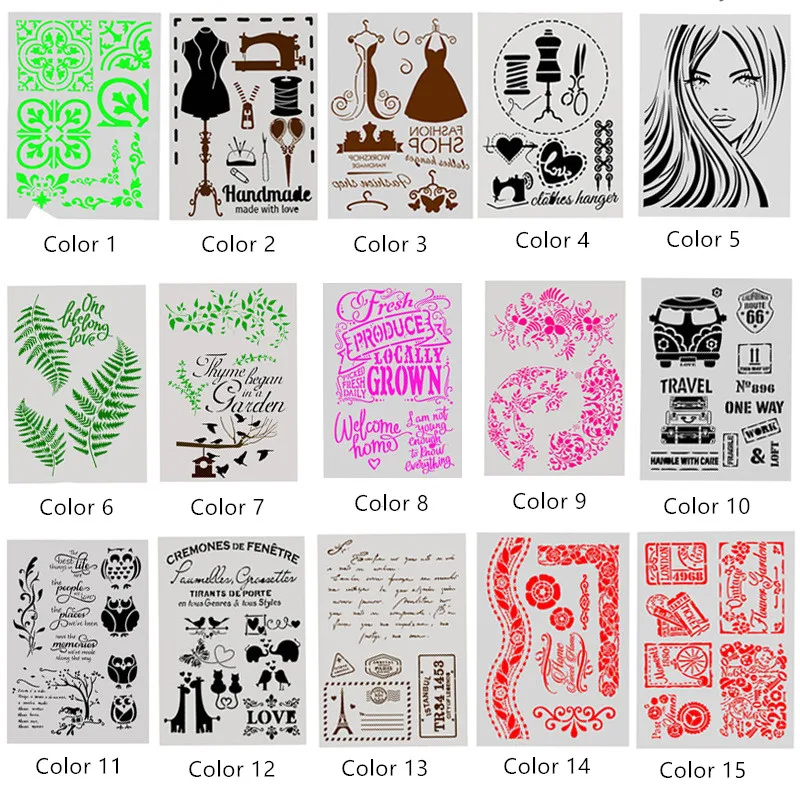 Aprince Пластиковая форма для рисования листья авто различные распылительные