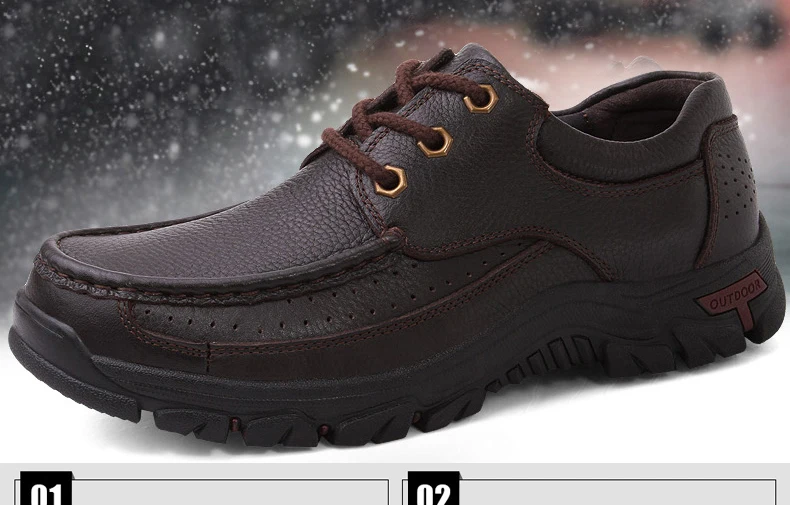 Мужская обувь из натуральной кожи; цвет черный, коричневый; Мужская обувь из натуральной кожи; Мужская зимняя обувь на меху и без меха; большие размеры 47, 48