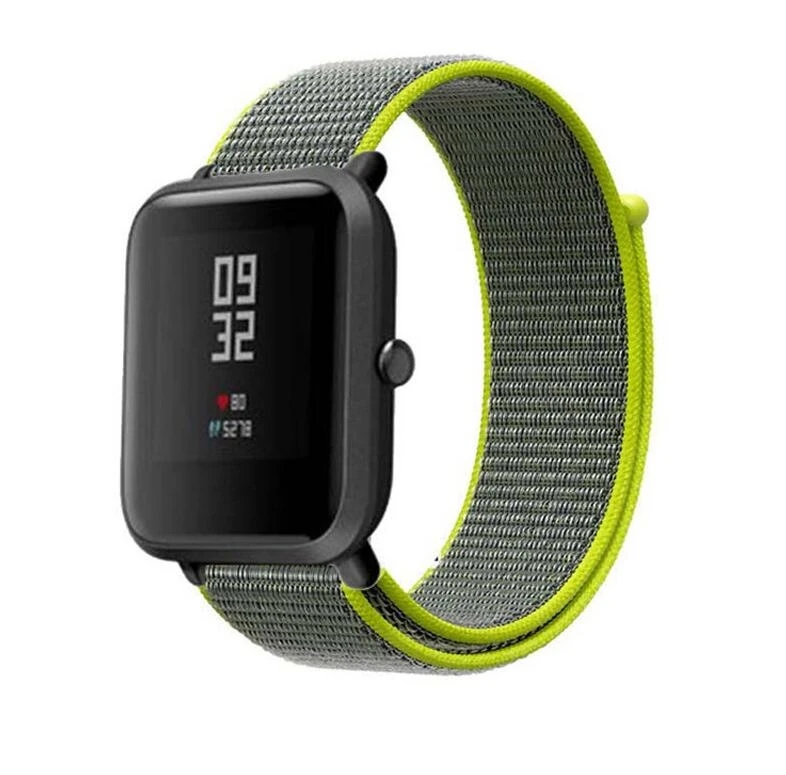Спортивный нейлоновый ремешок для Amazfit ремешок Bip браслет для huawei Watch GT Honor Magic для Huami Amazfit Pace Stratos 2 GTS GTR 47 мм