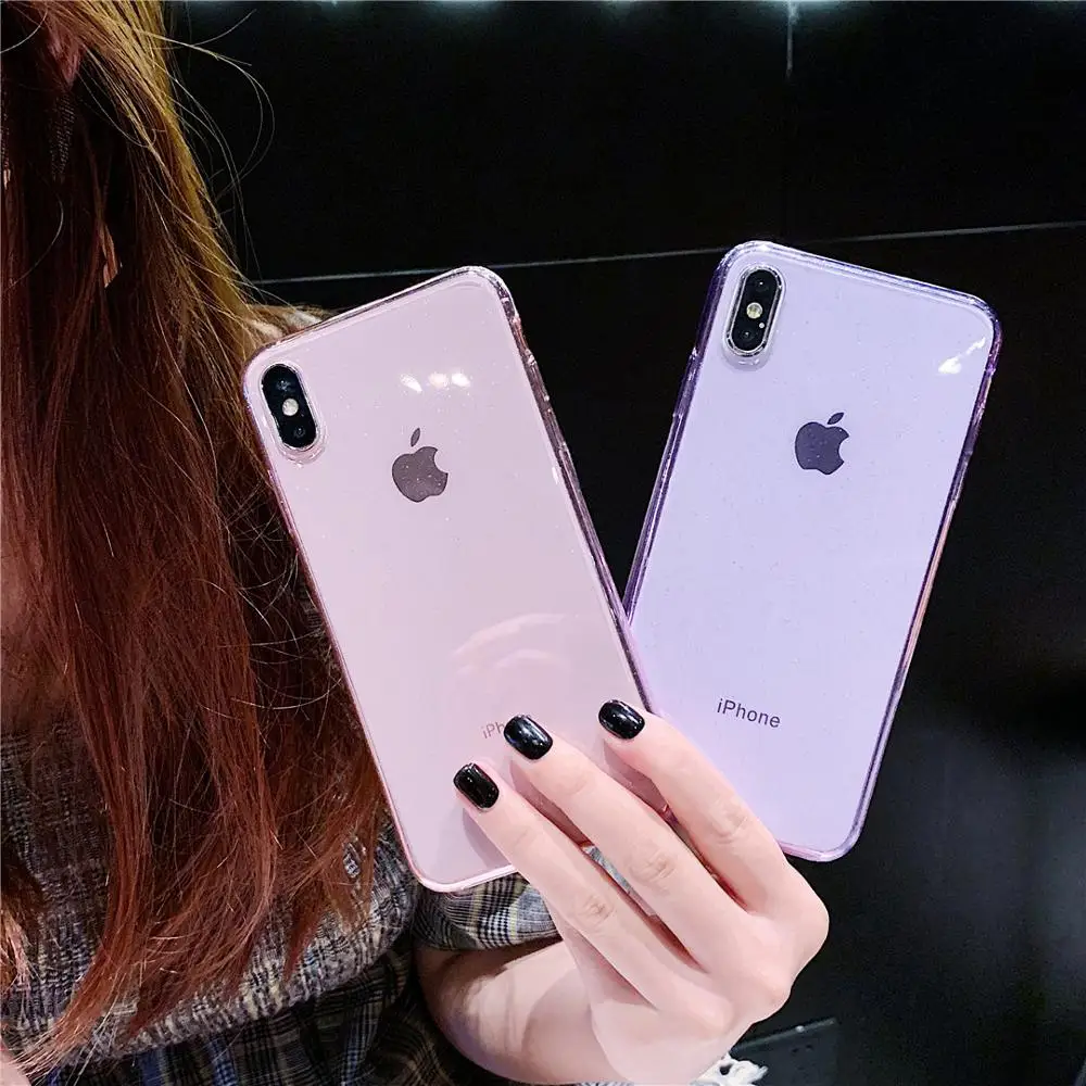 Stars Glitter Phone Case For iPhone 6 7 8 Plus X XR XS Max Clear Bling Cases 6S Soft Silicon Back Cover |